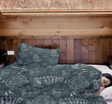 Therapiedekens beddengoedset met schepen