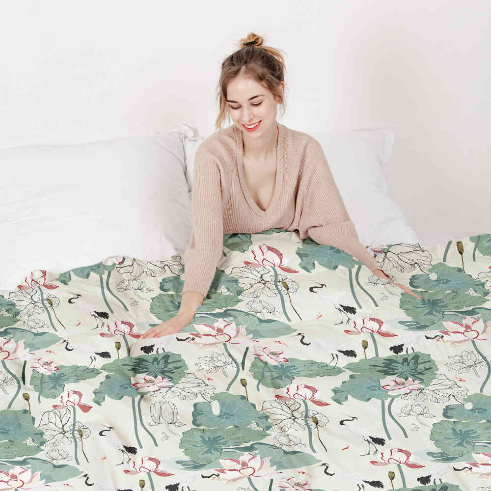 Original Therapiedecke - Baumwoll Bettwäsche Set Seerose