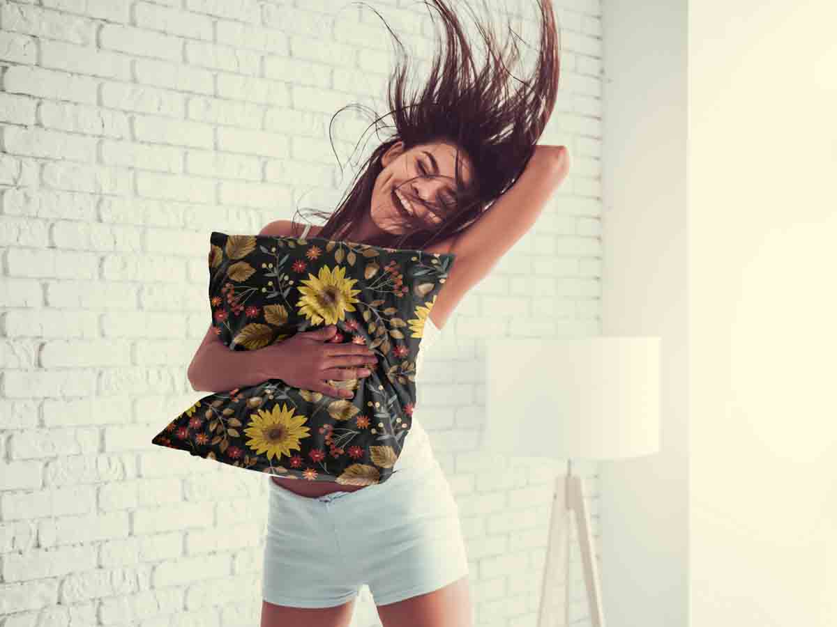 Gesundheitskissen mit Sonnenblume