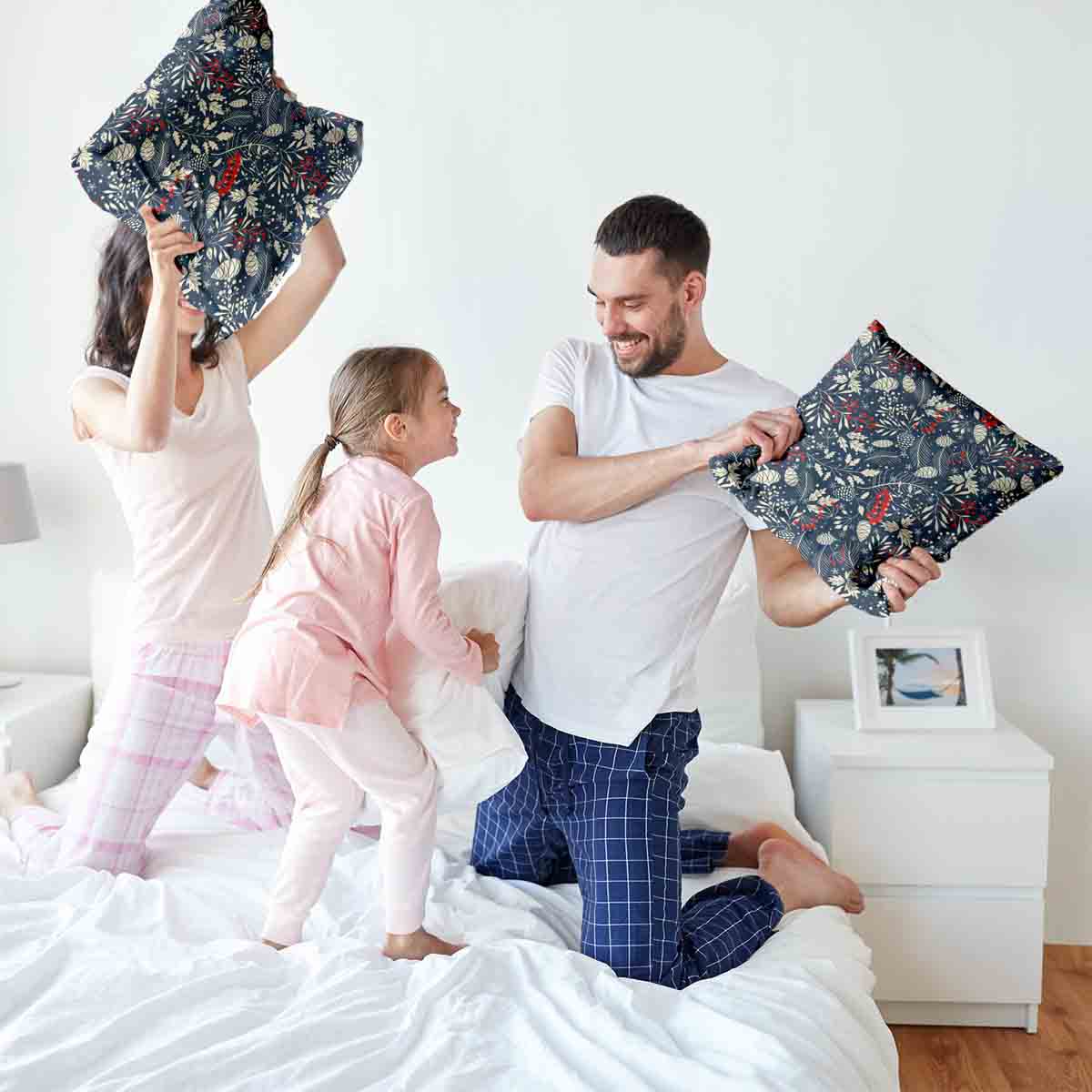 Gezondheidskussen kerstbladeren