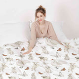 Therapiedekens Beddengoed Set Wit lieve dieren
