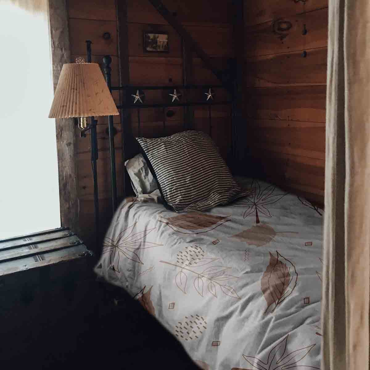 Therapiedekens beddengoed set roze met bladeren