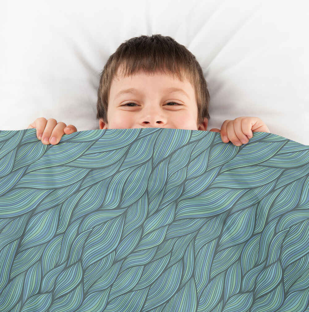 Therapiedekens Beddengoed Set Gevlochten groen