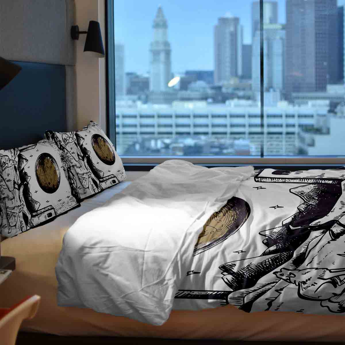 Therapiedekens Beddengoed Set Wolf en Maan