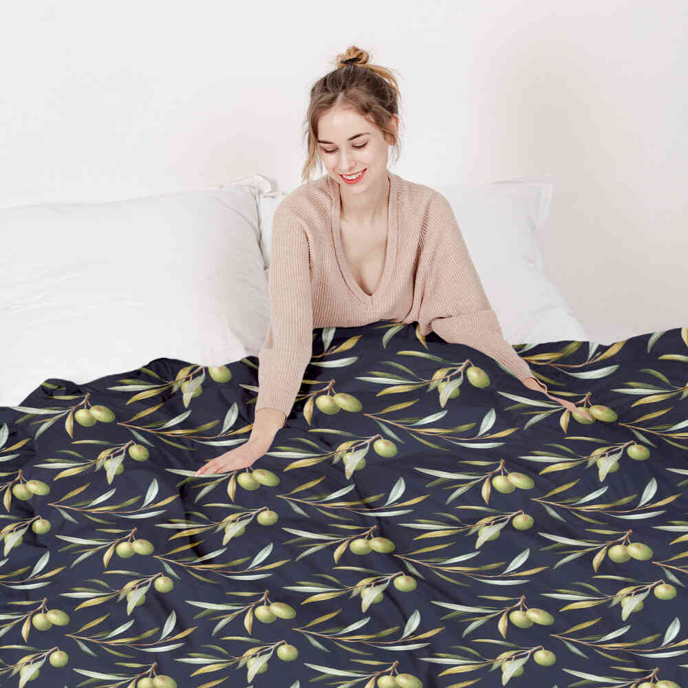 Original Therapiedecke - Baumwoll Bettwäsche Set mit Oliven