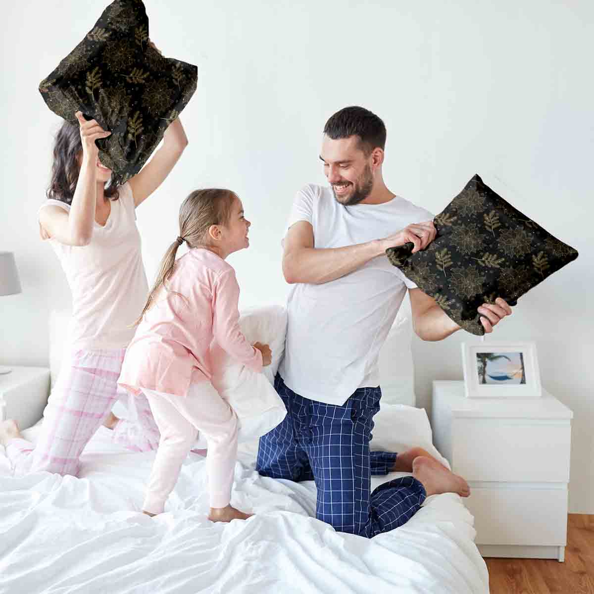 Gezondheidskussen Zwart Kerstster