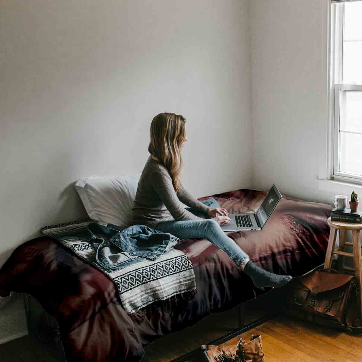 Therapiedekens Beddengoed Set Halloween Gezicht