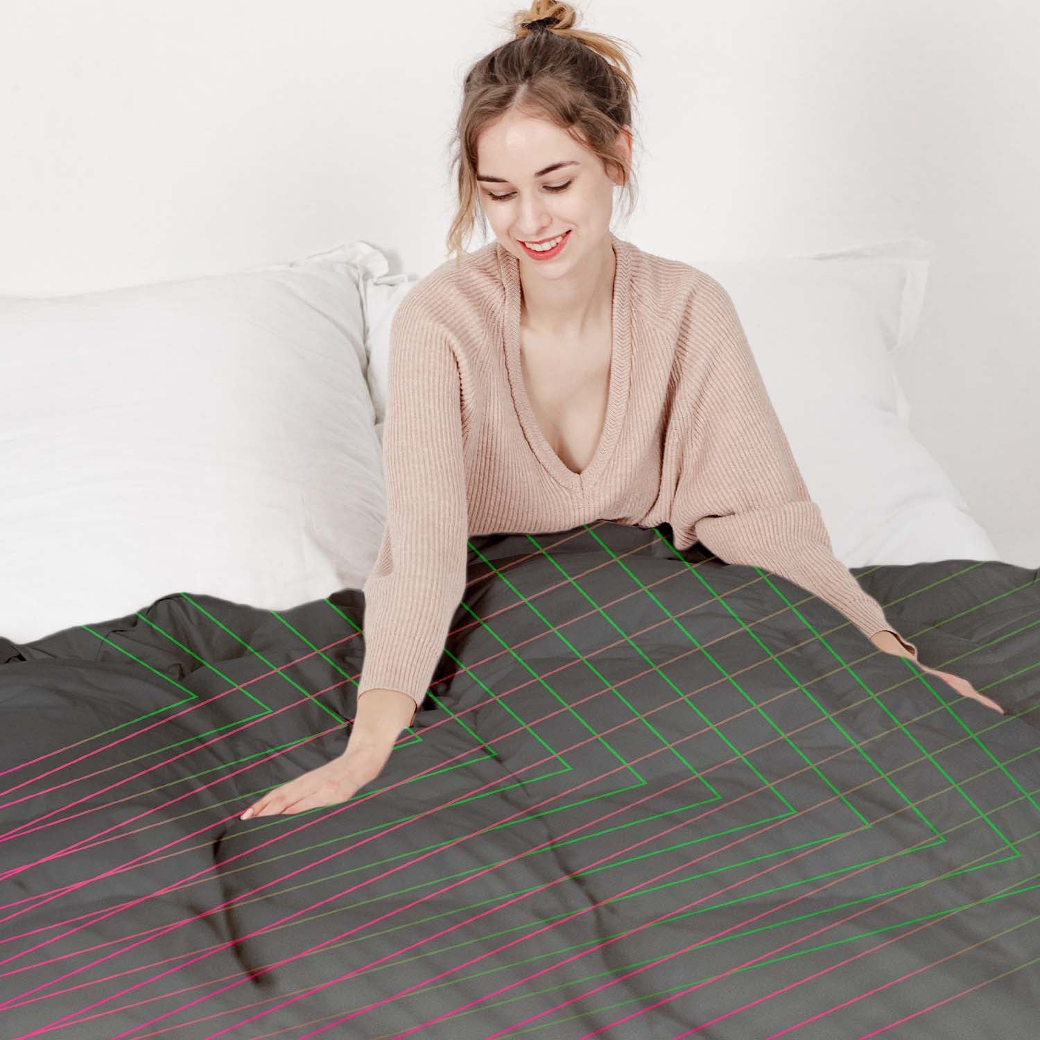 Therapiedekens Beddengoed Set Kleurovergang Vormen