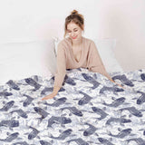 Therapiedekens beddengoed set blauwe kois