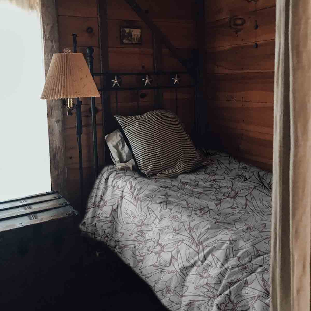 Therapiedekens beddengoedset met narcissen