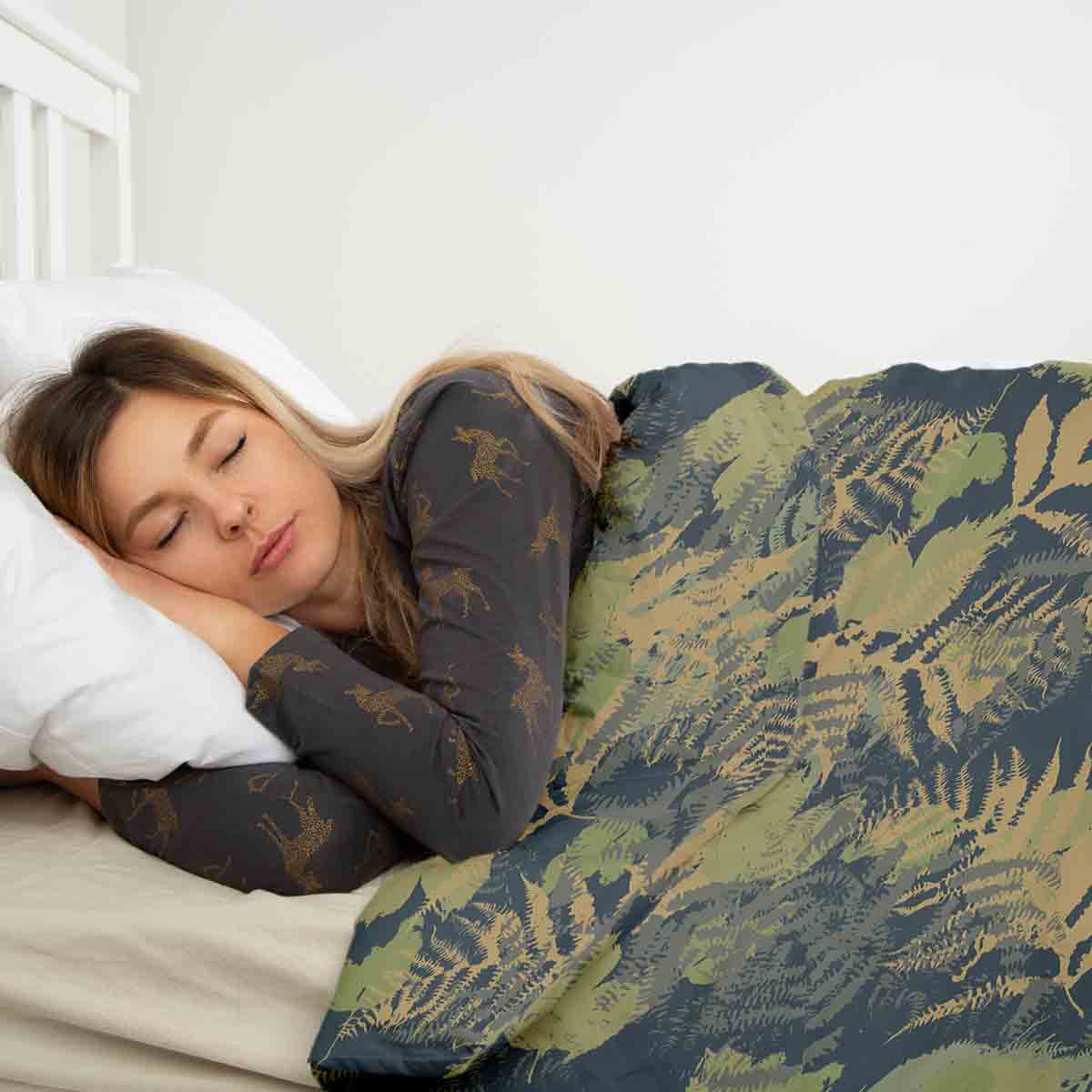 Originele therapiedeken - katoenen hoes bos