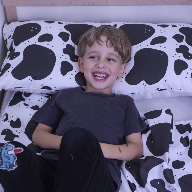 Gezondheidskussen met koeienvlekkenpatroon voor kinderen