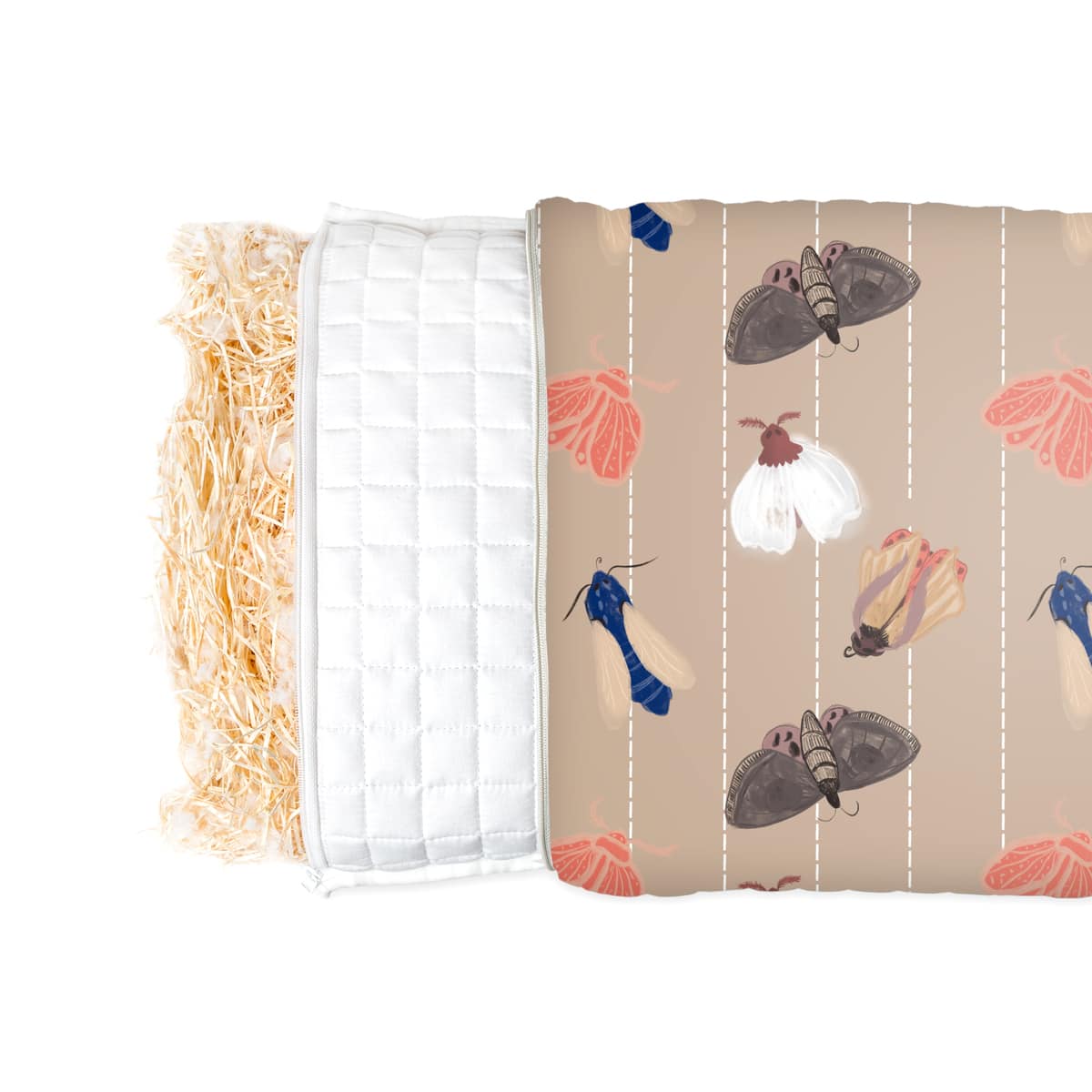 Gezondheidskussen met insectenpatroon voor kinderen