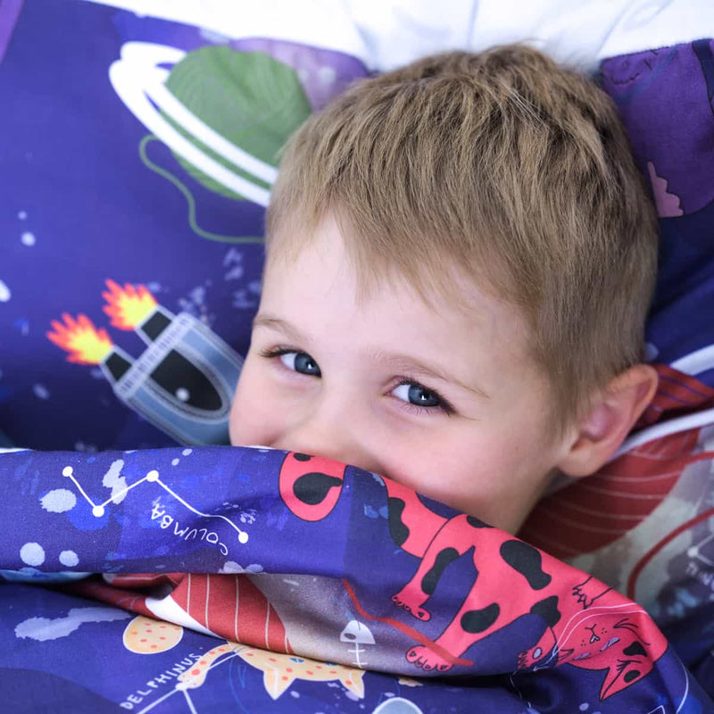 Gezondheidskussen met ruimtepatroon voor kinderen