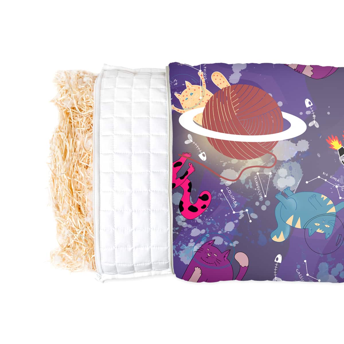 Gezondheidskussen met ruimtepatroon voor kinderen