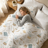 Originele therapiedeken - Magische dingen verzwaringsdeken met katoenen hoes voor kinderen & volwassenen