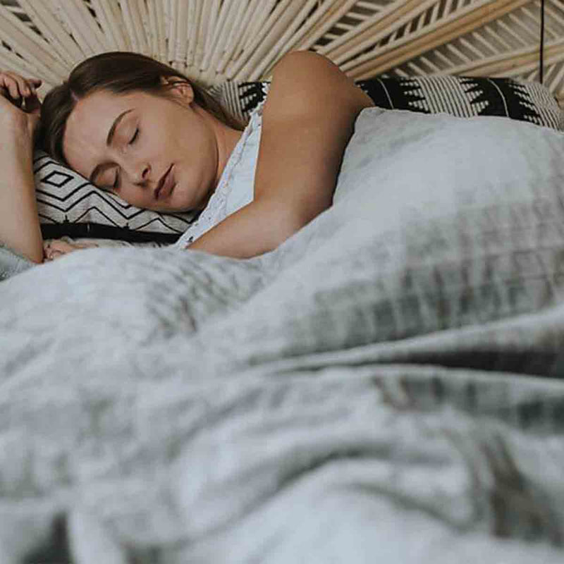 Original Therapiedecke - Gewichtsdecke mit 4-Jahreszeiten Bezug in Grau für Erwachsene