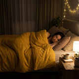 Original Therapiedecke - Gewichtsdecke mit Baumwollbezug in Gelb für Erwachsene