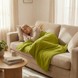 Original Therapiedecke - Gewichtsdecke mit Baumwollbezug in Khaki für Erwachsene