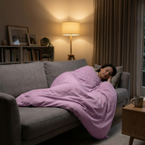 Original Therapiedecke - Gewichtsdecke mit Baumwollbezug in Lavendel für Erwachsene