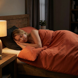 Original Therapiedecke - Gewichtsdecke mit Baumwollbezug in Rostrot für Erwachsene