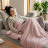 Original Therapiedecke - Gewichtsdecke mit Baumwollbezug in Pink für Erwachsene