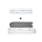 Originele therapiedeken - gewichtdeken set voor volwassenen inclusief 2 hoezen naar keuze