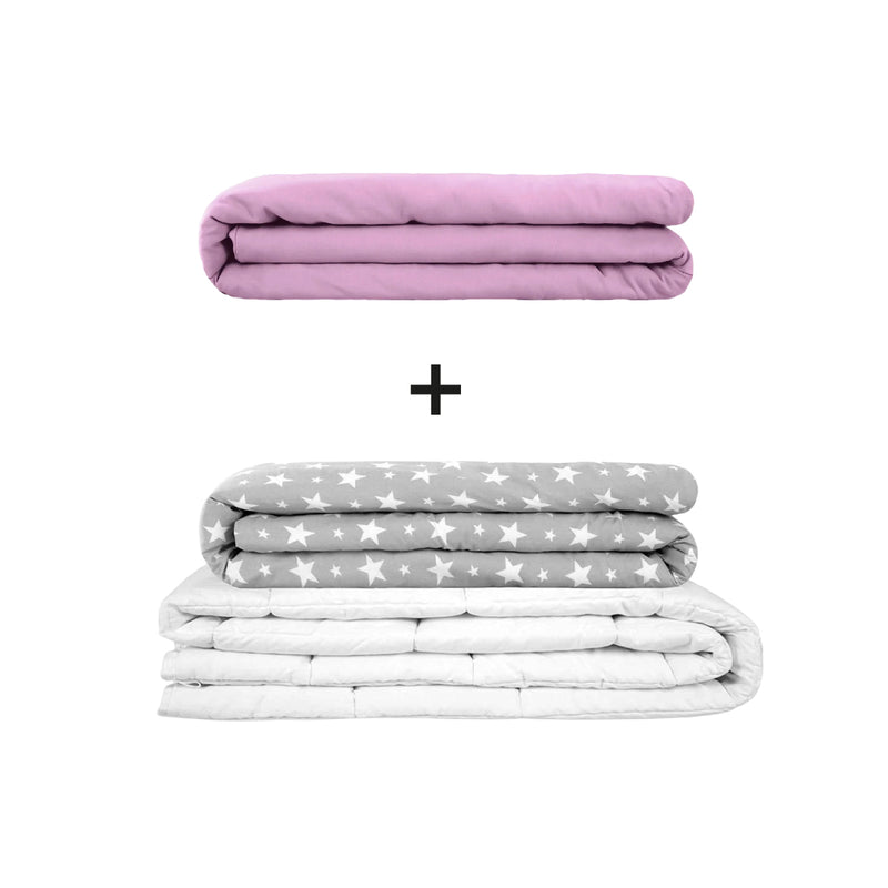 Original Therapiedecke - Gewichtsdecken Set für Erwachsene inklusive 2 Bezügen nach Wahl