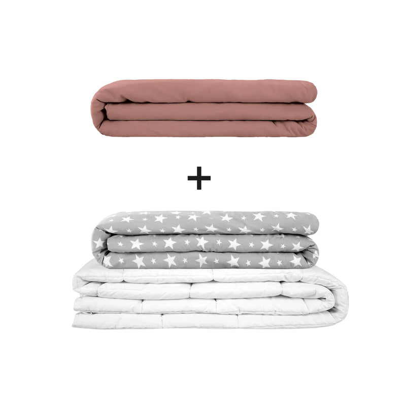 Original Therapiedecke - Gewichtsdecken Set für Erwachsene inklusive 2 Bezügen nach Wahl