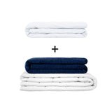 Originele therapiedeken - gewichtdeken set voor volwassenen inclusief 2 hoezen naar keuze