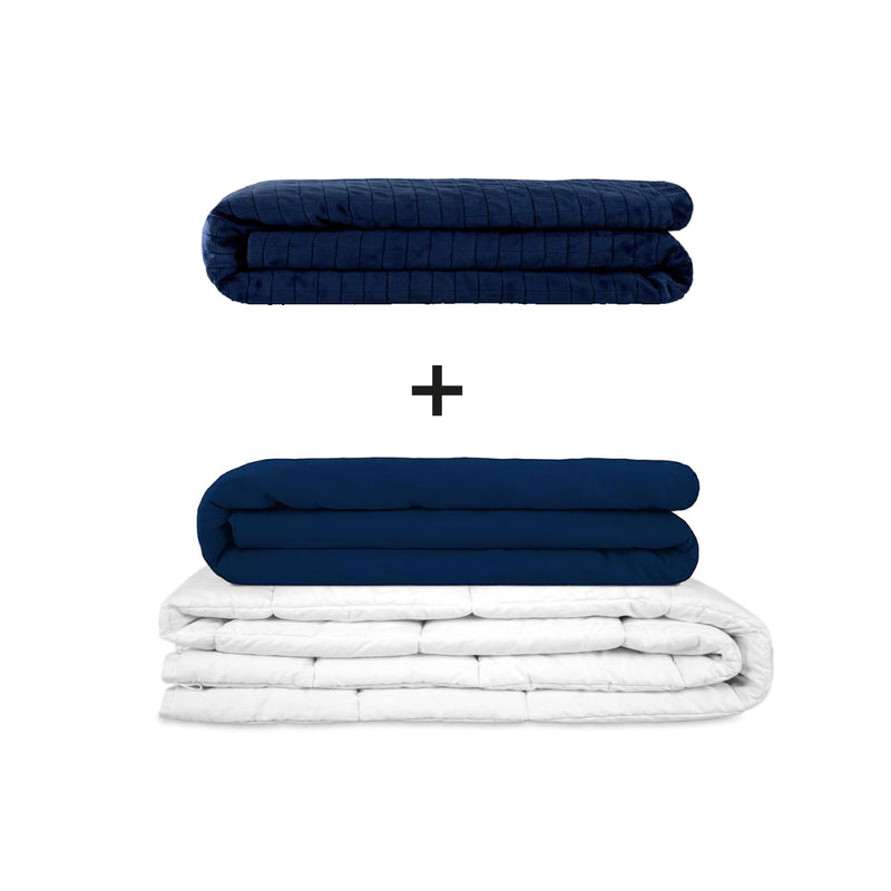 Original Therapiedecke - Gewichtsdecken Set für Erwachsene inklusive 2 Bezügen nach Wahl