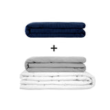 Originele therapiedeken - gewichtdeken set voor volwassenen inclusief 2 hoezen naar keuze