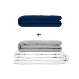 Originele therapiedeken - gewichtdeken set voor volwassenen inclusief 2 hoezen naar keuze