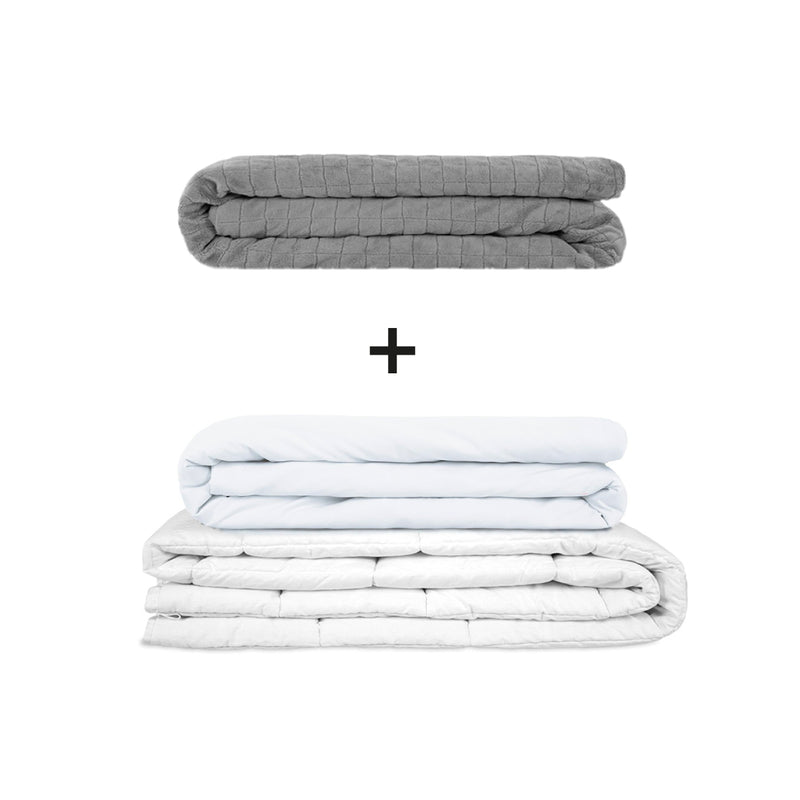 Original Therapiedecke - Gewichtsdecken Set für Erwachsene inklusive 2 Bezügen nach Wahl