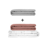 Original Therapiedecke - Gewichtsdecken Set für Erwachsene inklusive 2 Bezügen nach Wahl