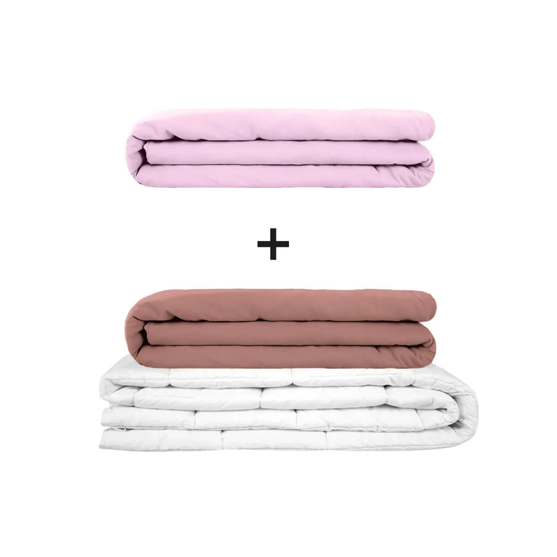 Original Therapiedecke - Gewichtsdecken Set für Erwachsene inklusive 2 Bezügen nach Wahl