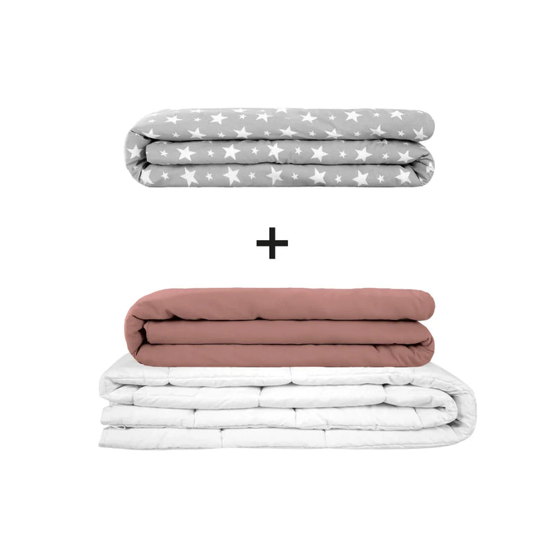 Original Therapiedecke - Gewichtsdecken Set für Erwachsene inklusive 2 Bezügen nach Wahl