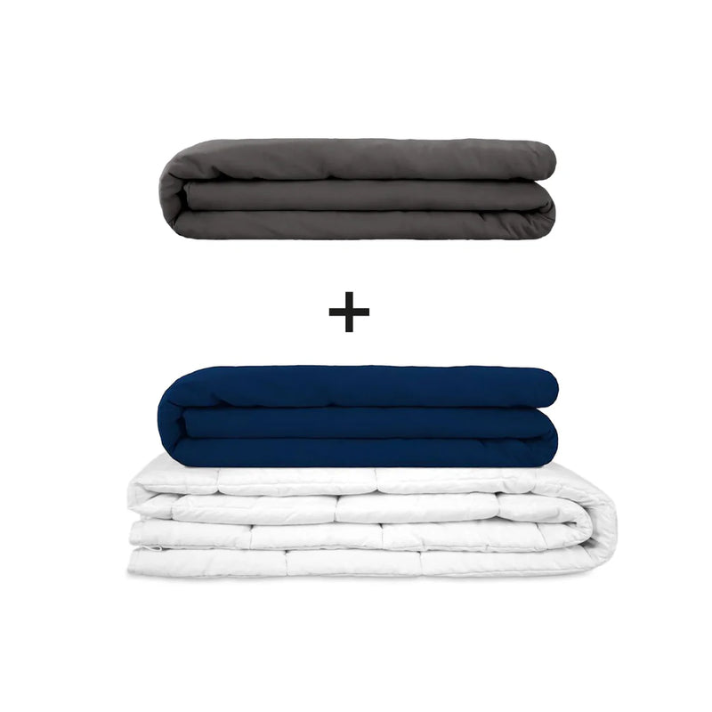 Original Therapiedecke - Gewichtsdecken Set für Erwachsene inklusive 2 Bezügen nach Wahl
