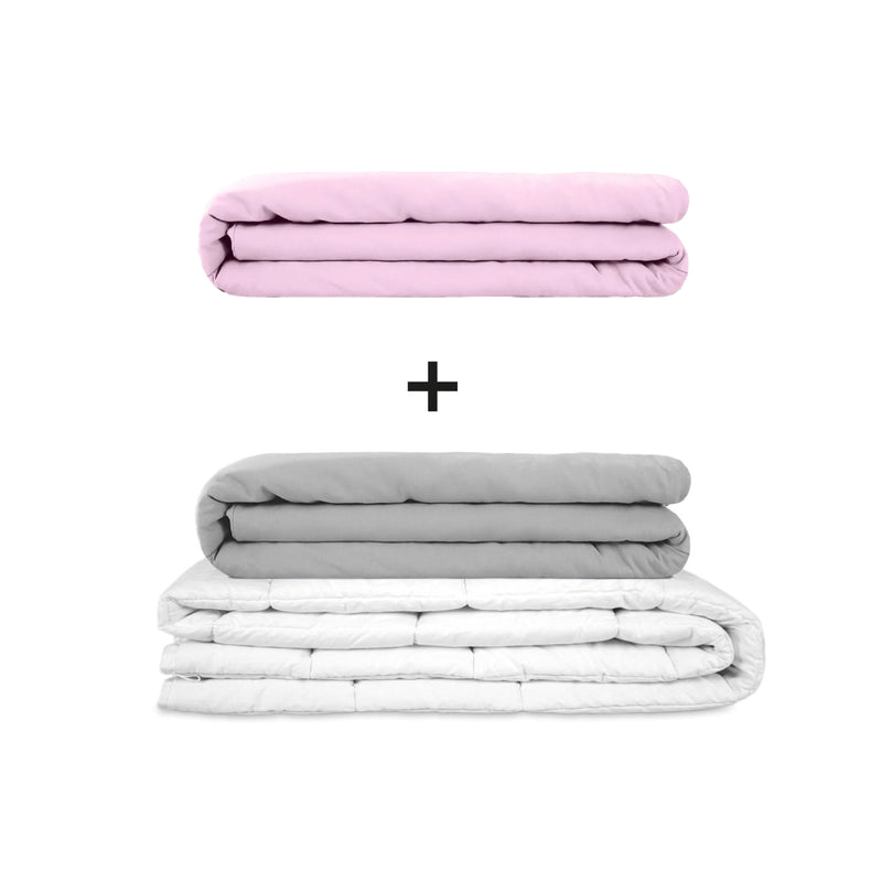 Original Therapiedecke - Gewichtsdecken Set für Erwachsene inklusive 2 Bezügen nach Wahl