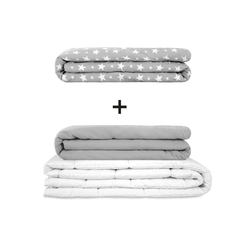 Original Therapiedecke - Gewichtsdecken Set für Erwachsene inklusive 2 Bezügen nach Wahl