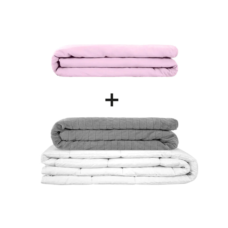 Original Therapiedecke - Gewichtsdecken Set für Erwachsene inklusive 2 Bezügen nach Wahl