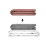 Original Therapiedecke - Gewichtsdecken Set für Erwachsene inklusive 2 Bezügen nach Wahl