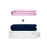 Original Therapiedecke - Gewichtsdecken Set für Erwachsene inklusive 2 Bezügen nach Wahl