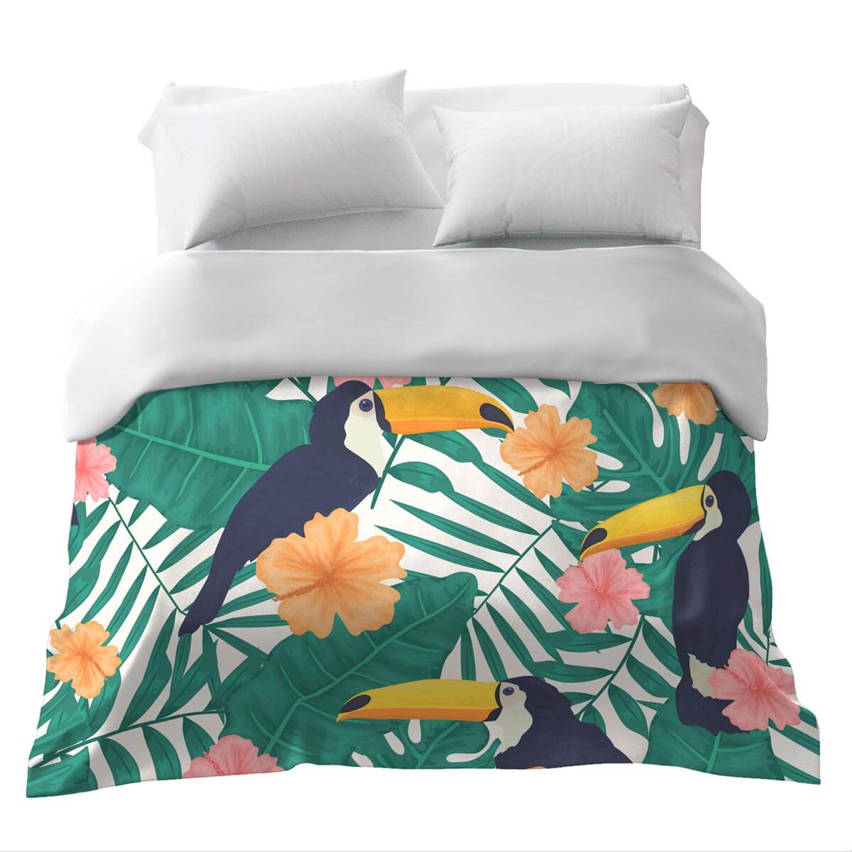 Original Therapiedecke - Baumwollbezug Tukane