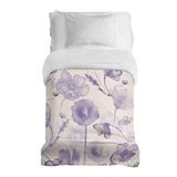 Therapiedekens katoenen hoes paars aquarel bloemen