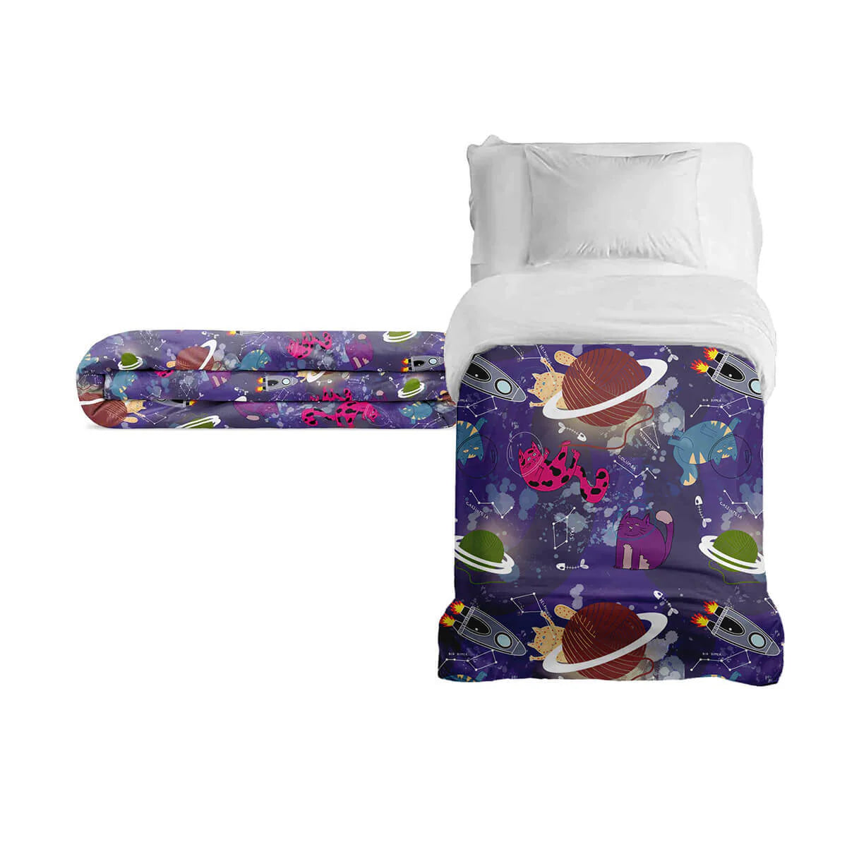 Original Therapiedecke - Weltall Gewichtsdecke mit Baumwollbezug für Kinder