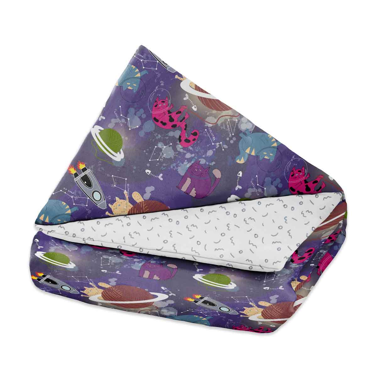 Original Therapiedecke - Weltall Gewichtsdecke mit Baumwollbezug für Kinder