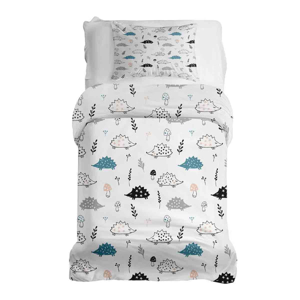 Therapiedekens beddengoed set wit met egel