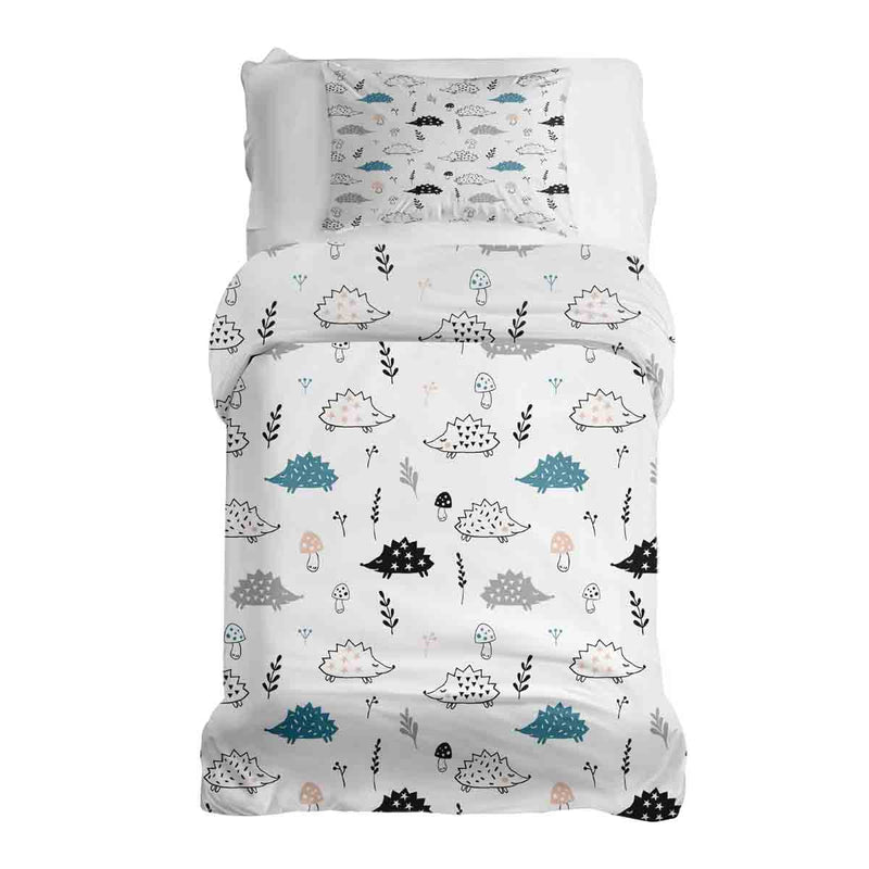 Therapiedekens beddengoed set wit met egel