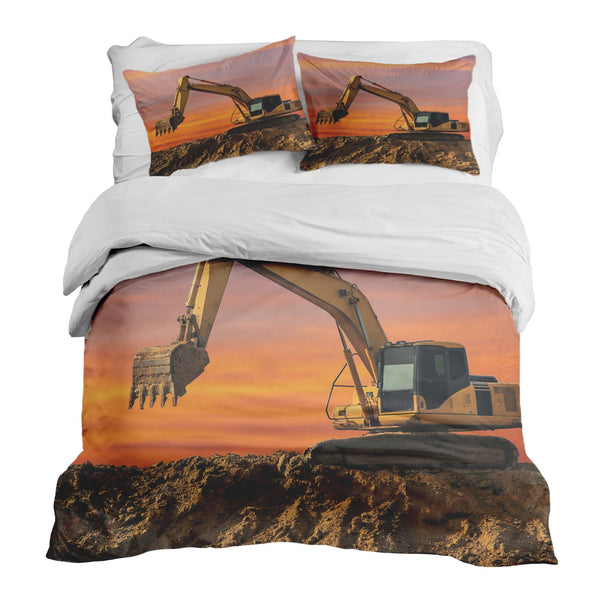 Therapiedekens Beddengoed Set Tractor bij zonsopgang